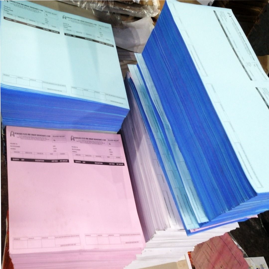 Delivery Receipt Order Slip Cash Check Vouchers Acknowledgement Receipt