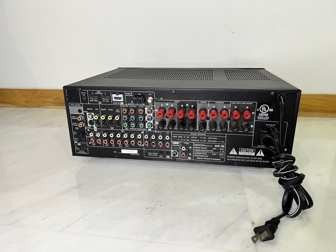Denon AVR788 7.1 Channel 120 watt Receiver, Audio, Soundbars, Speakers