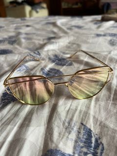 Dior-like Metallic Pink Sunglasses