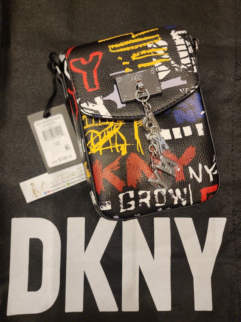 DKNY Cleo New York Graffiti Crossbody Bag, Women's Fashion, Bags