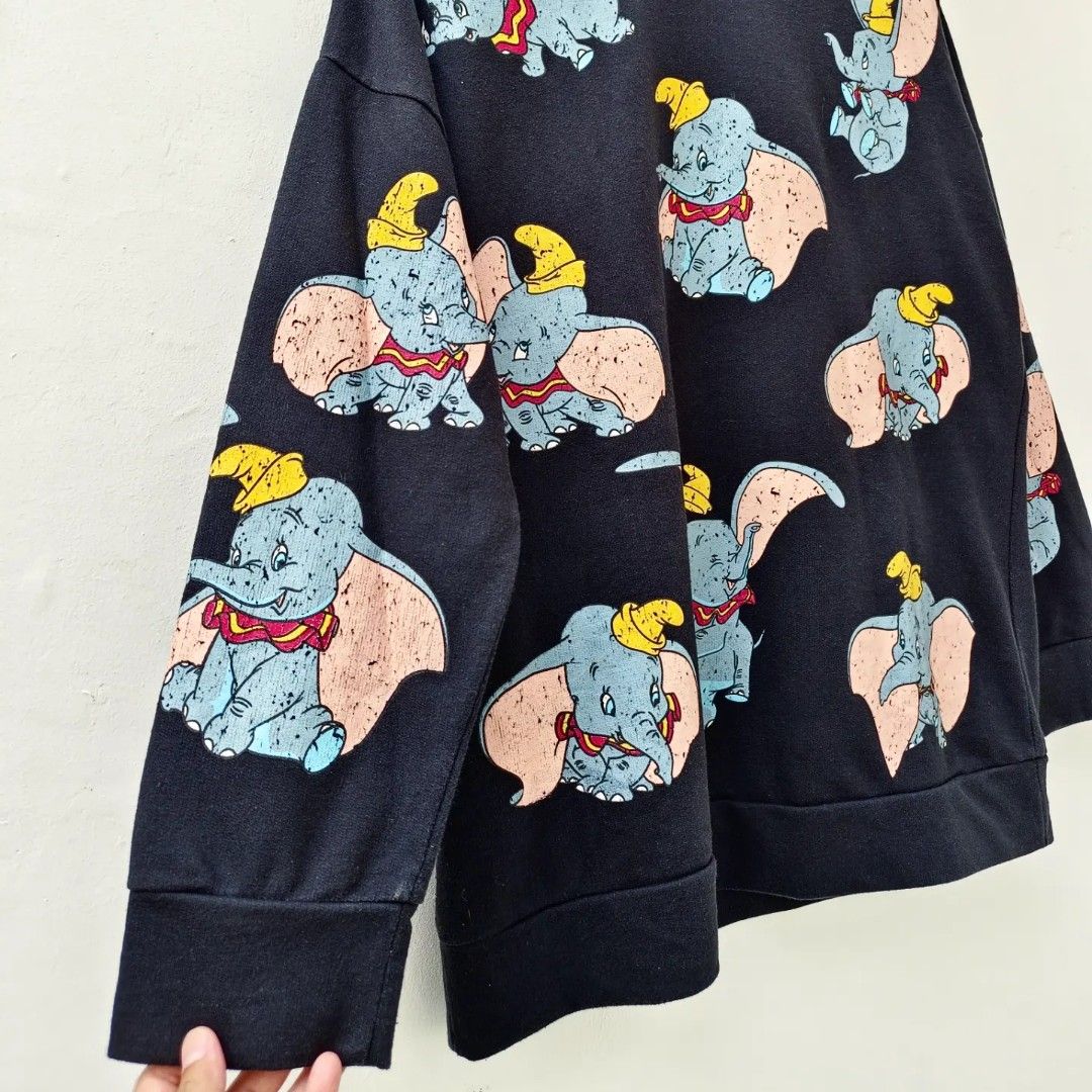 DUMBO GRAPHITE BLACK SWEATER ZARA LOOK A LIKE, Fesyen Wanita, Pakaian