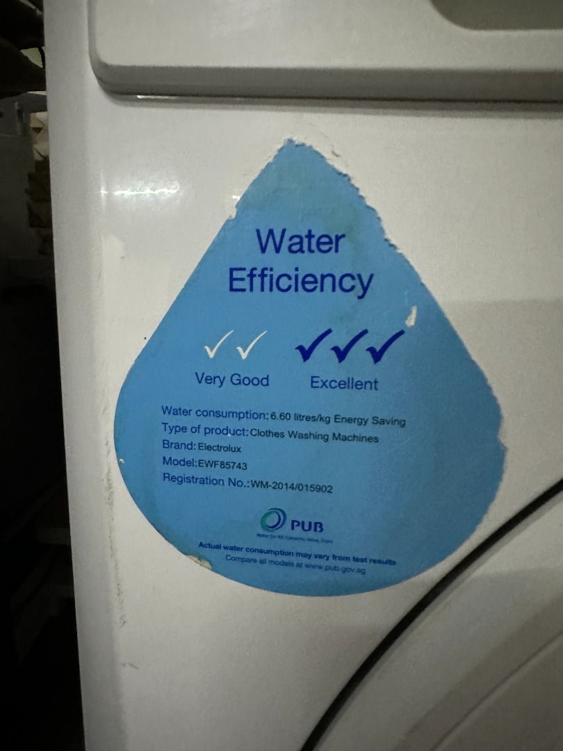ELECTROLUX 7.5KG FrontLoader Washing Machine EWF85743 (91188), TV