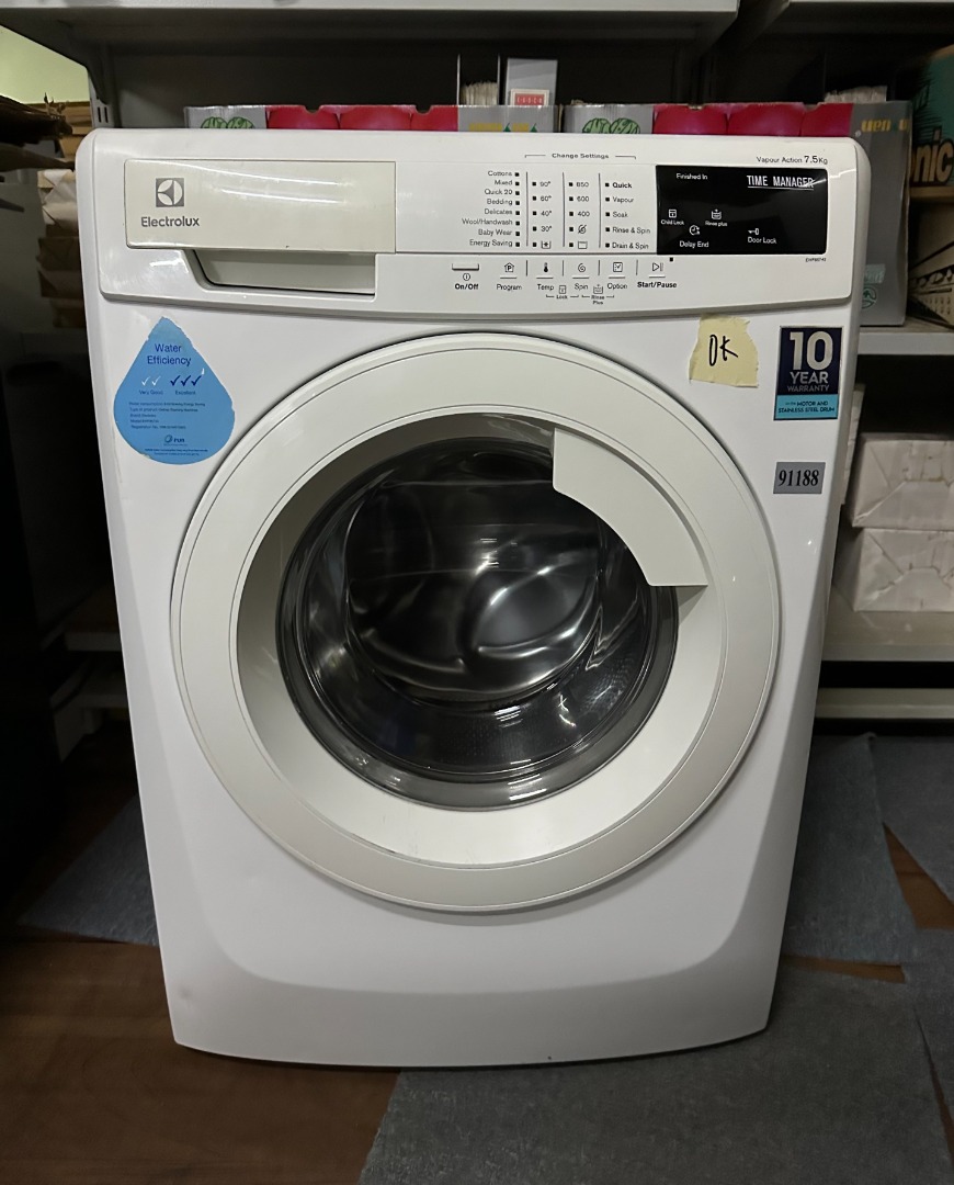ELECTROLUX 7.5KG FrontLoader Washing Machine EWF85743 (91188), TV