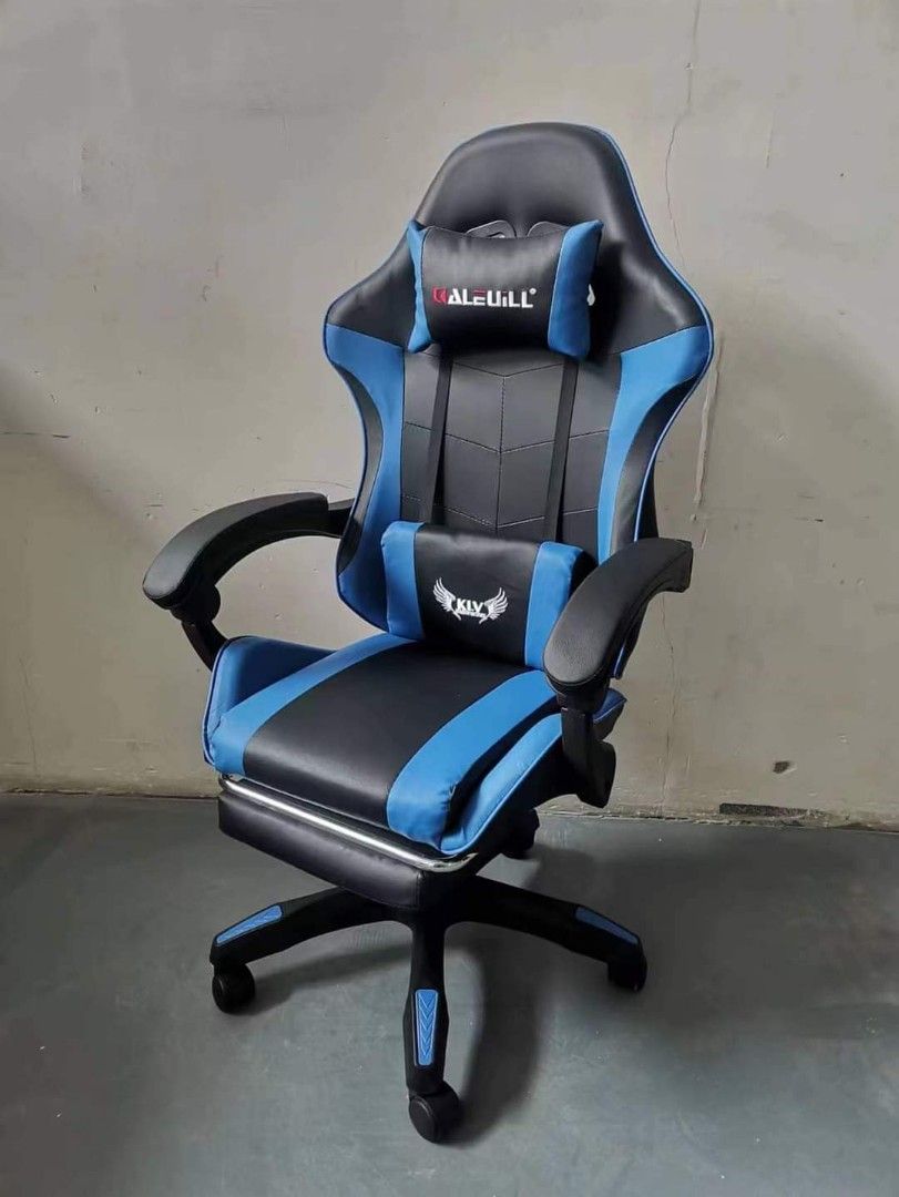 Gaming Chair W Massage Footrest Klv Brand Features 360 Degree Swivel 90 180 High Back 