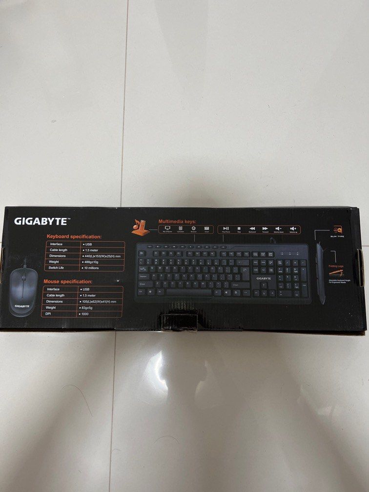 Gigabyte KM6300 Wired Combo With Multimedia Controls, Computers & Tech
