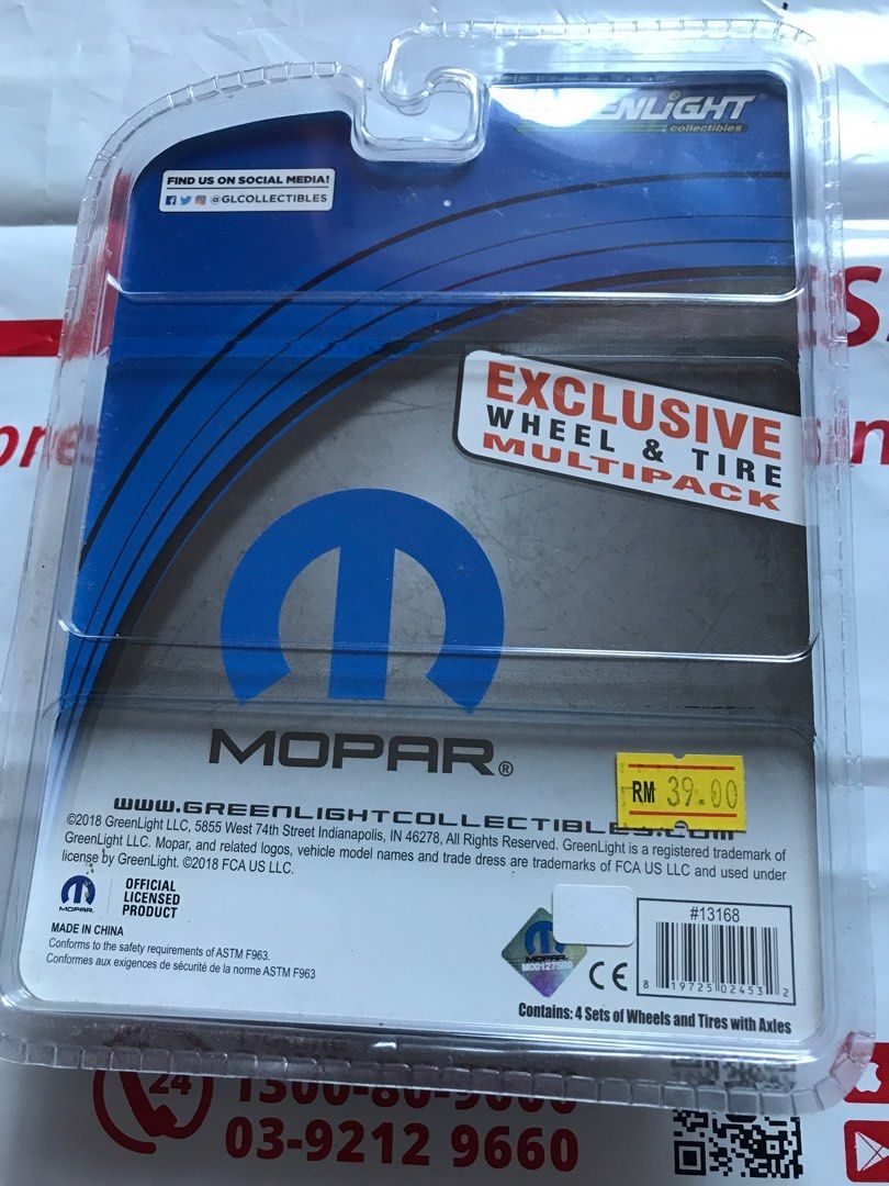 Greenlight wheel and tyre acc, Hobbies & Toys, Toys & Games on Carousell