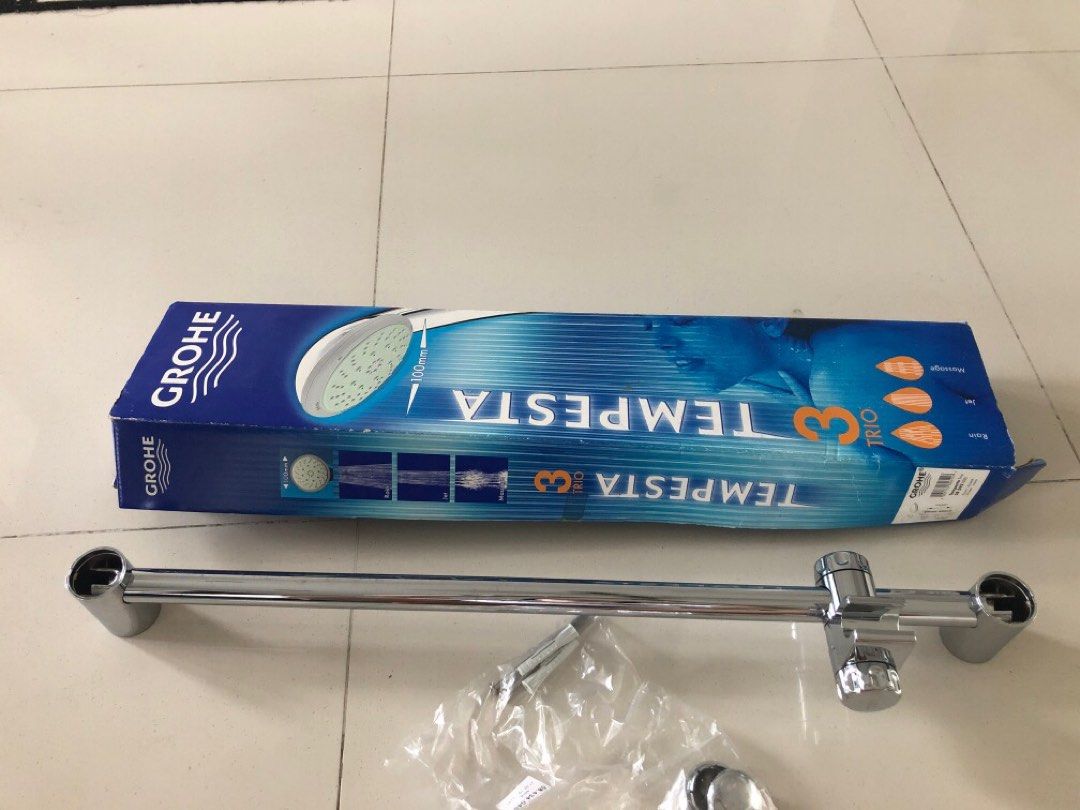 Grohe Tempesta shower rail, Furniture & Home Living, Bathroom & Kitchen