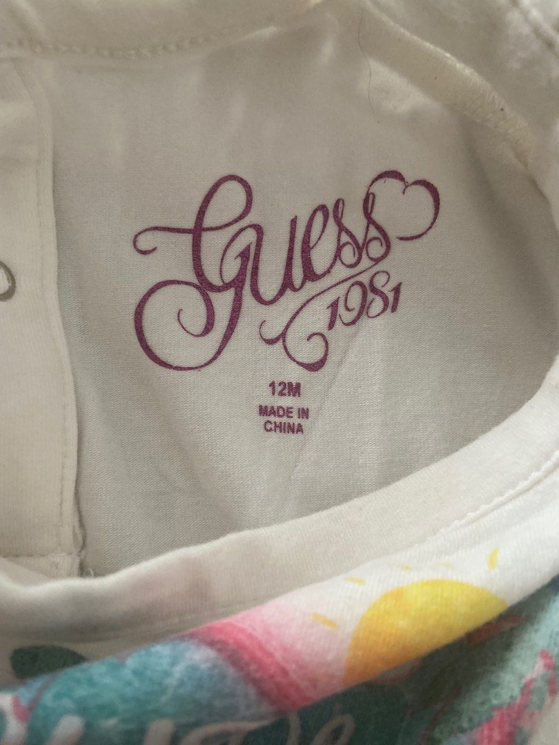 Guess girl set, Babies & Kids, Babies & Kids Fashion on Carousell