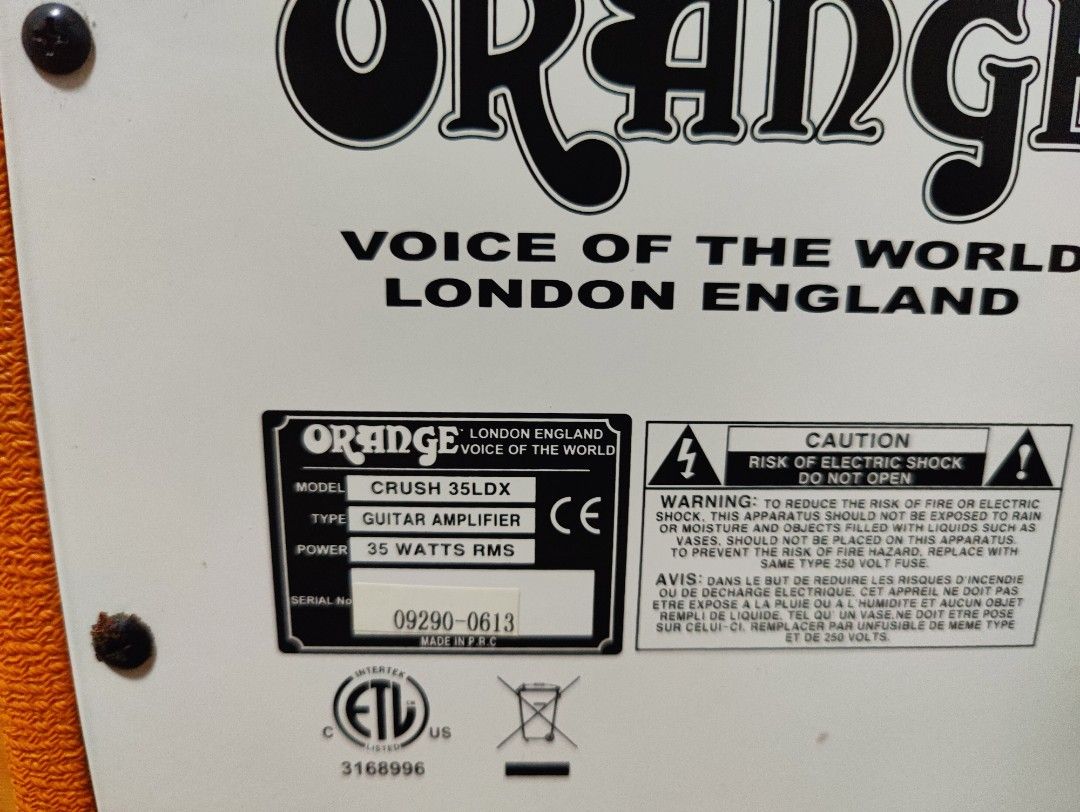 Guitar Amplifier Orange CRUSH 35LDX (Grab before gone), Hobbies & Toys