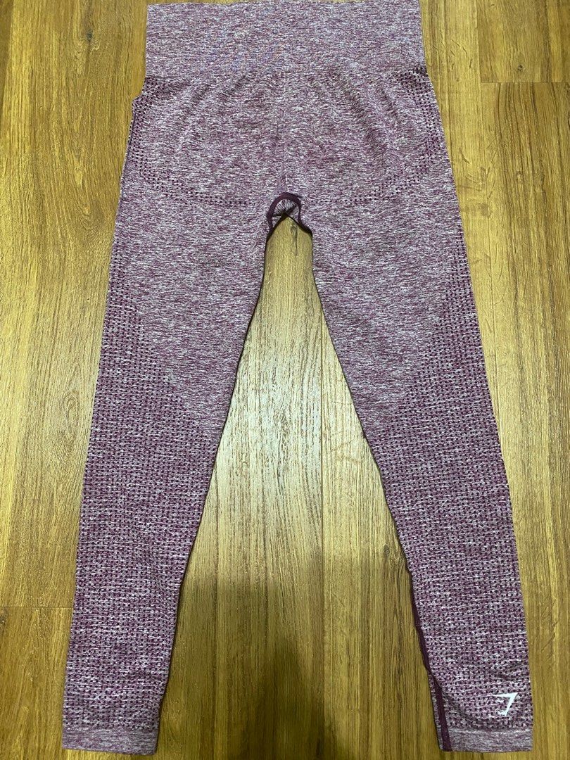 Gymshark Vital Seamless 2.0 Leggings - Cherry Brown Marl