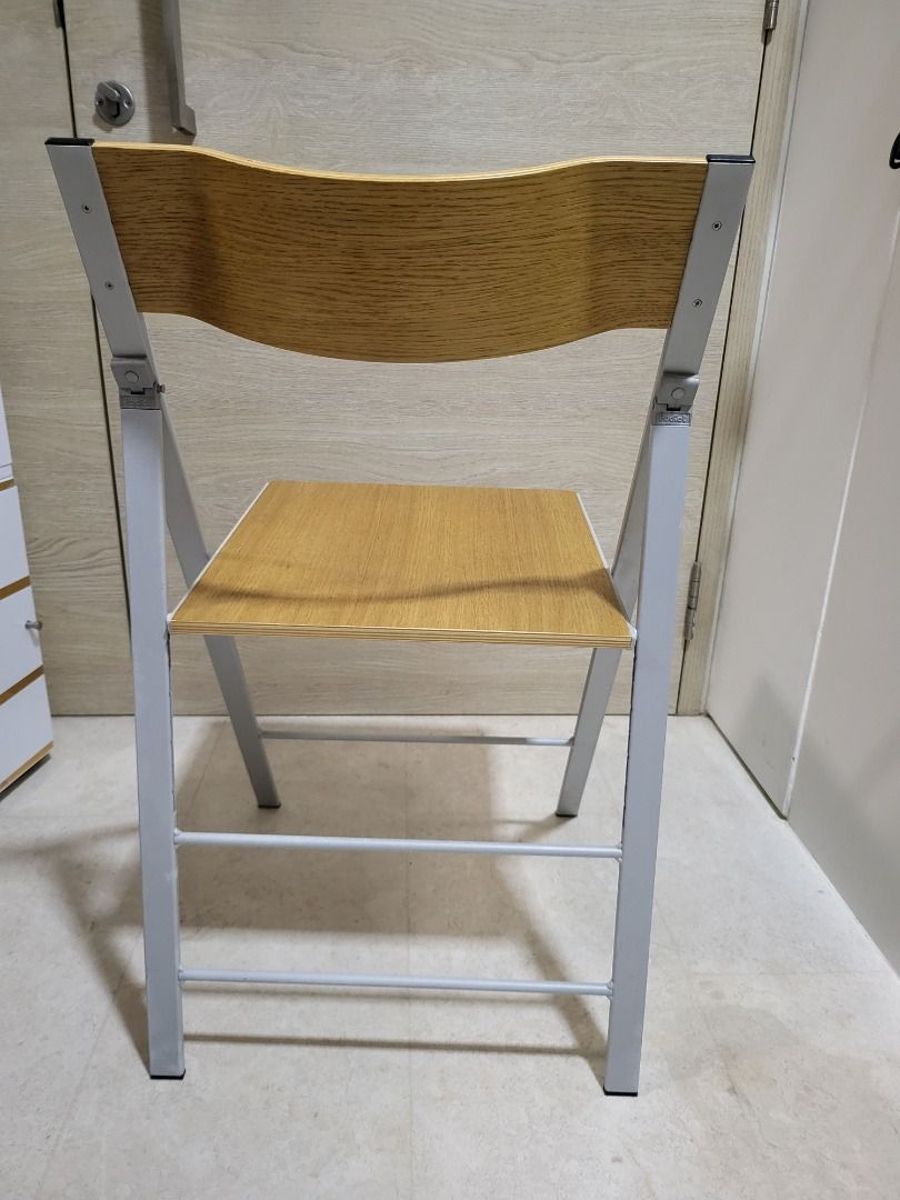 6 Habitat Wooden Foldable Chairs Dining Living Kitchen