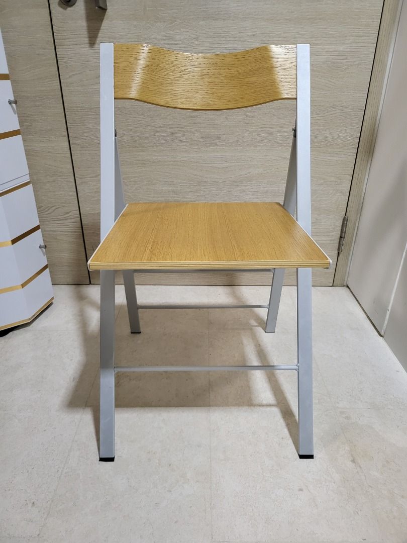 6 Habitat Wooden Foldable Chairs Dining Living Kitchen