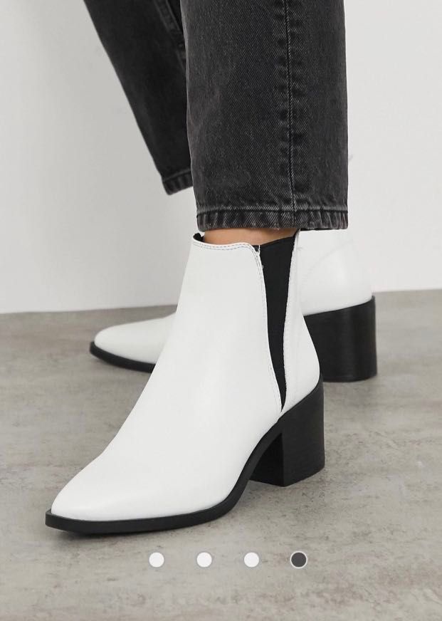 Black Ankle Boots heel shoe