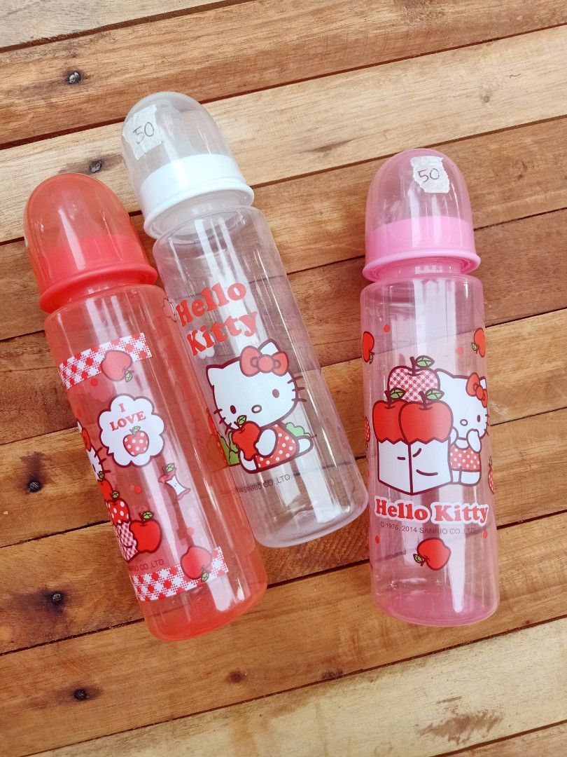 Hello Kitty Milk Bottles, Babies & Kids, Nursing & Feeding
