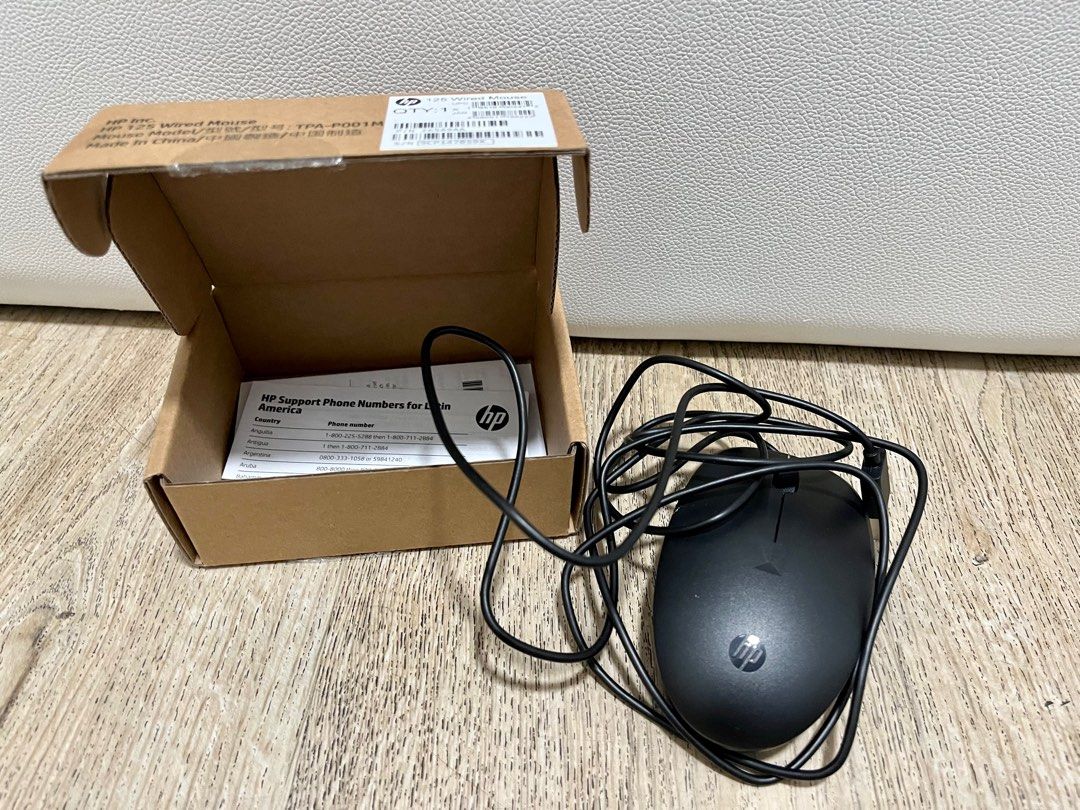 Hp 125 wired mouse, Computers & Tech, Parts & Accessories, Mouse