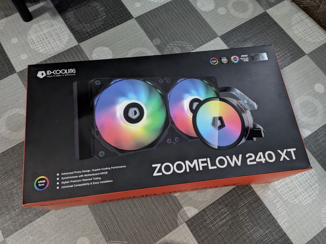 ID-COOLING ZOOMFLOW 240 XT ARGB, Computers & Tech, Parts & Accessories ...