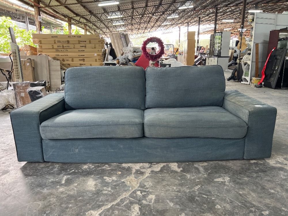 IKEA KIVIK 3 Seater Sofa Blue Colour IKEA KIVIK Sofa 3 Tempat Duduk Warna Biru