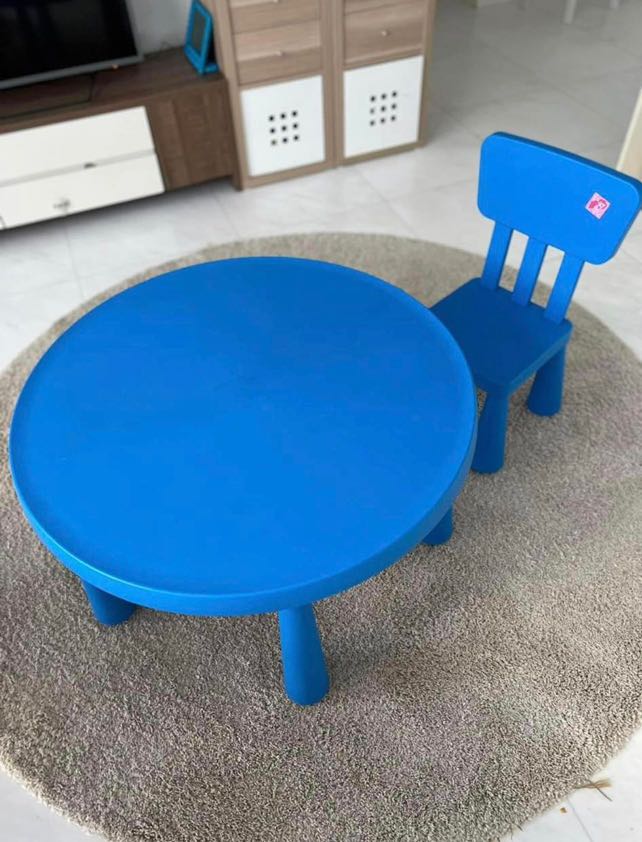 IKEA Mammut children’ table and chair, Babies & Kids, Baby Nursery