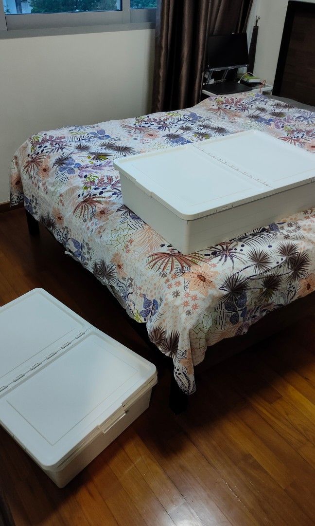 IKEA Storage Box X2, Furniture & Home Living, Home Improvement