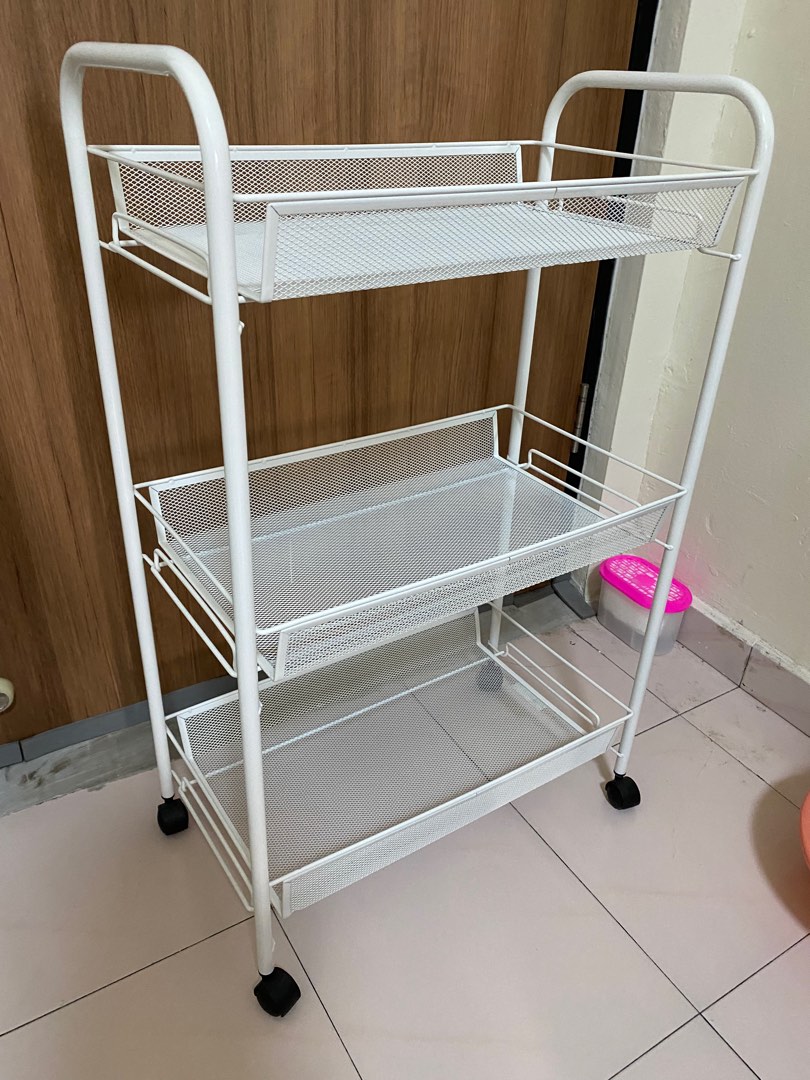 Ikea Trolley Rack, Furniture & Home Living, Furniture, Shelves
