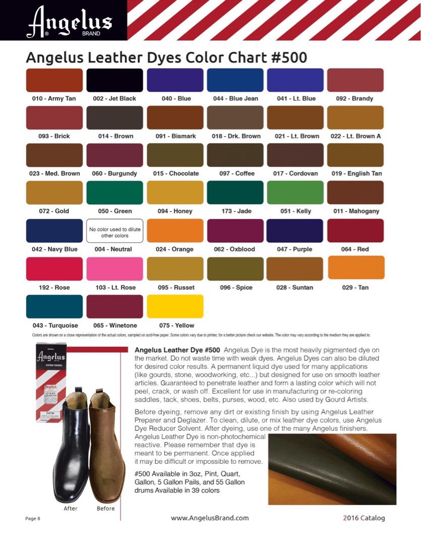 INSTOCK Angelus Suede Dye Leather Dye All Colors Hobbies Toys