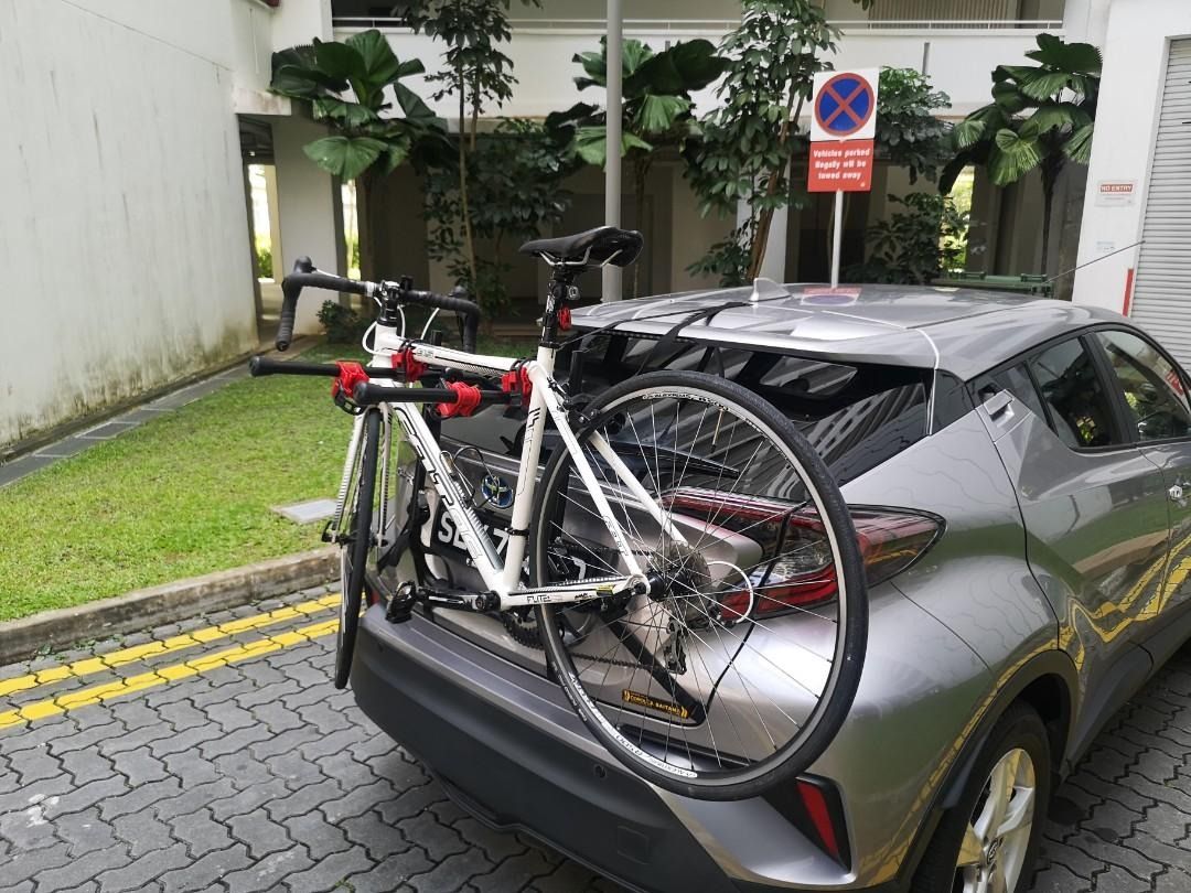 Bicycle Car Rack Mounting Rear Back Bike Carrier Hook on version. Universal fit up to 3 Bicycle Max 45KG Suit Toyota CH R Sienta Mazda 5 MPV Honda