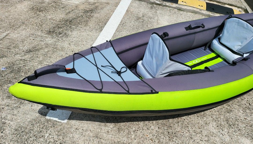 ITIwIT 2Man Inflatable Kayak BUNDLE Save 55 Pump Paddles Life