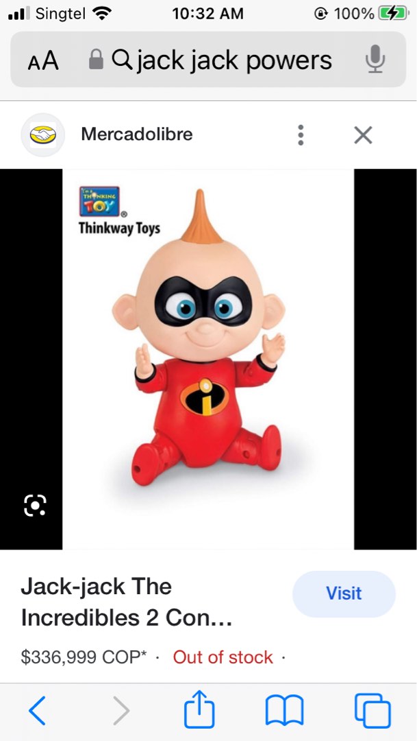 JACK JACK POWER INCREDIBLES, Hobbies & Toys, Memorabilia & Collectibles