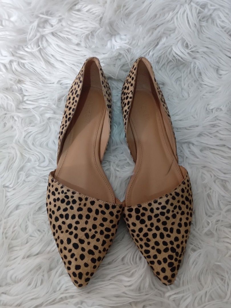 J crew calf hair flats hot sale