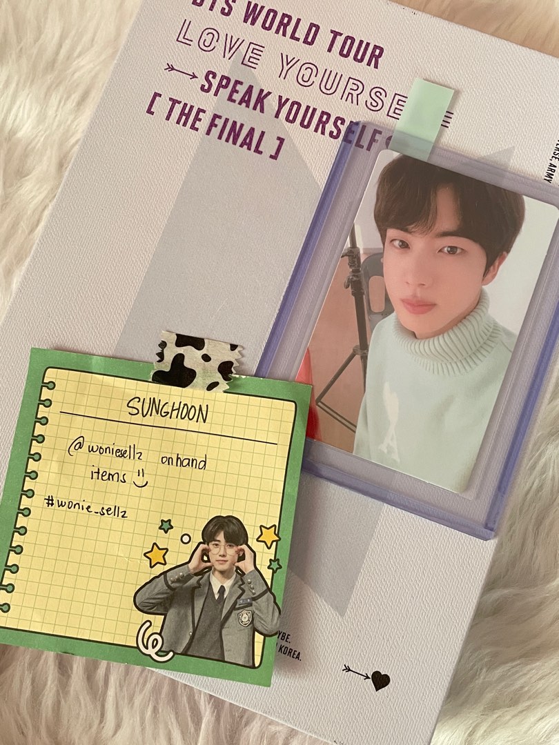 Jin ly sy love yourself speak yourself the final random photocard with ...