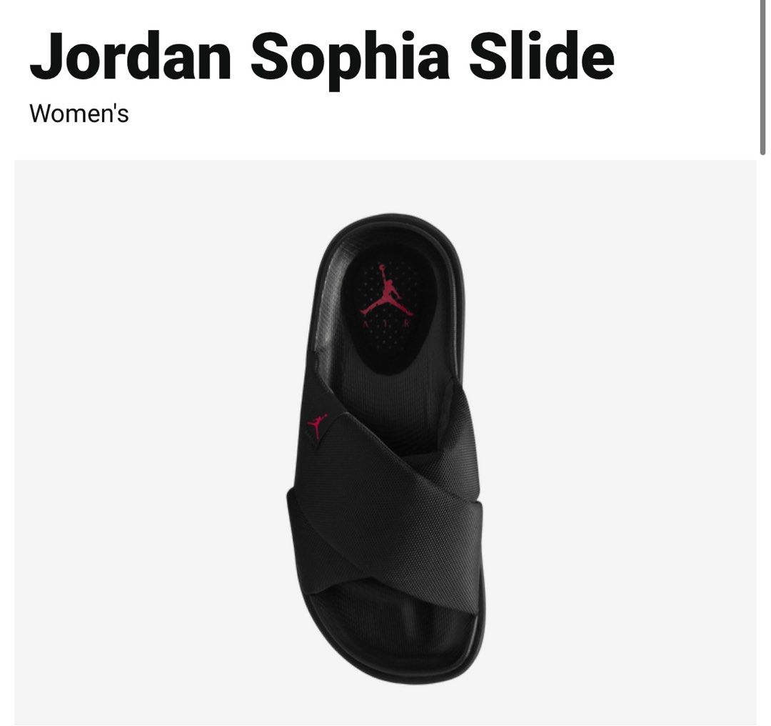 Jordan Sophia slides, Women's Fashion, Footwear, Slippers and slides on