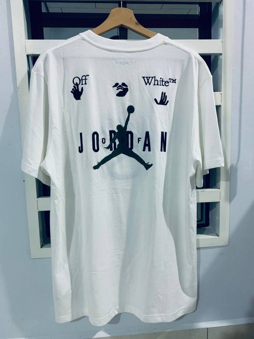 Resistente fure træ Jordan X Offwhite Tee, Men's Fashion, Tops & Sets, Tshirts & Polo Shirts on  Carousell