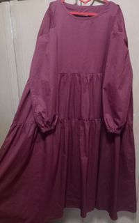 Kaifiyyah Dress Amanda Oxford Maroon