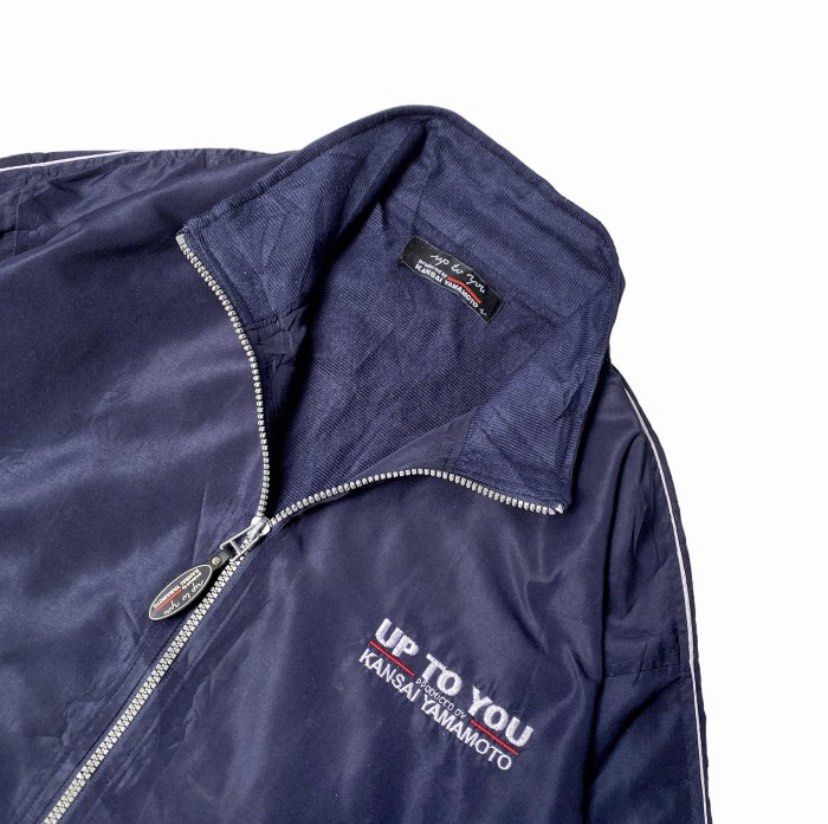 Kansai Yamamoto Up To You Big Logo Windbreaker Jacket Navy .