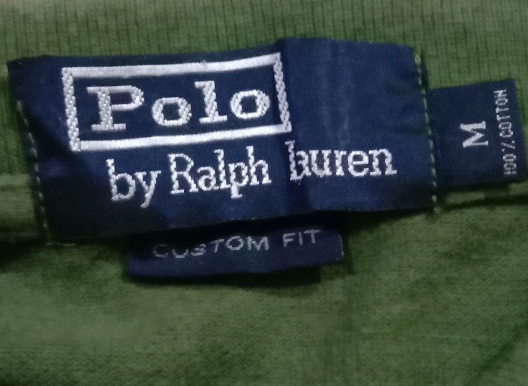 Kaos polo Pria POLO BY RALPH LAUREN Original Custom fit Hijau ...
