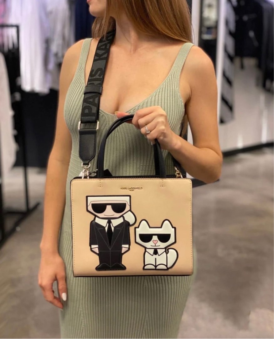 Karl lagerfeld top satchel bag