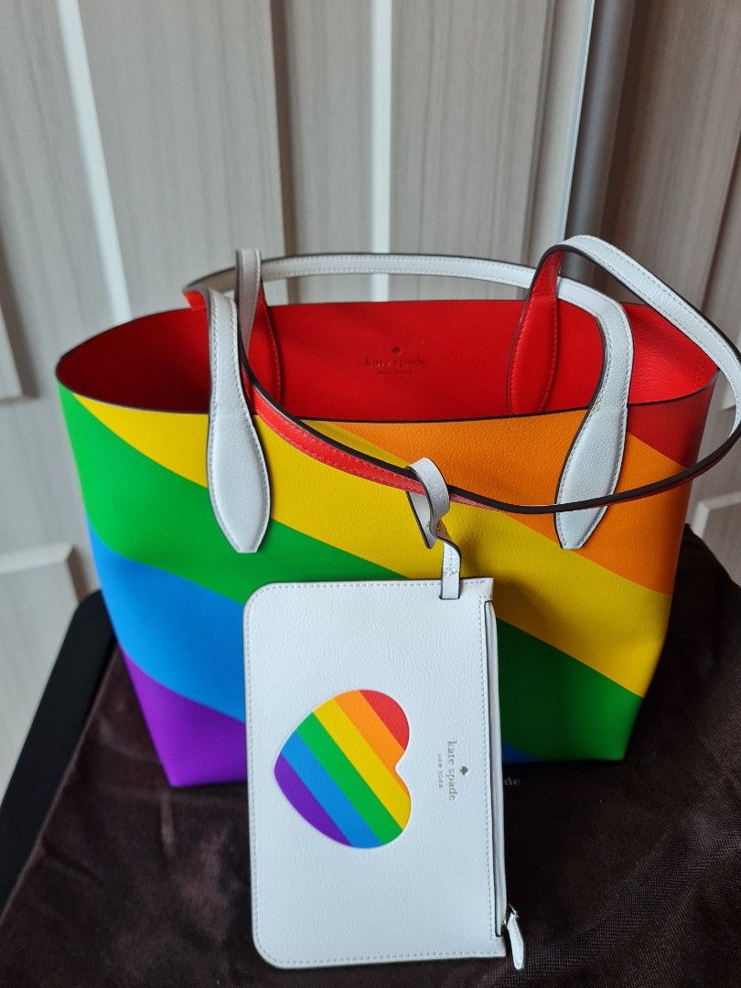 Kate spade shop arch rainbow tote