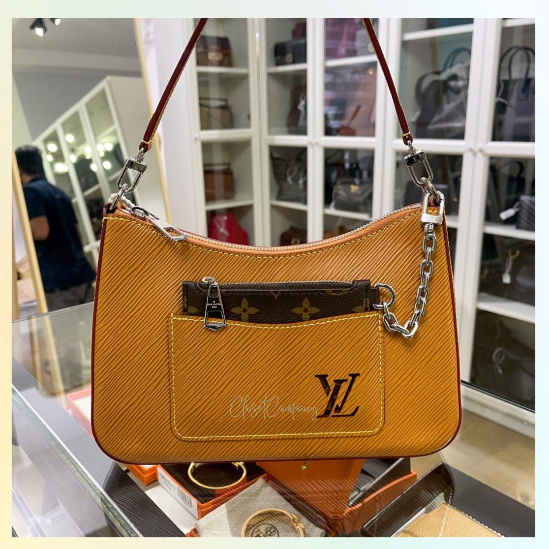 Louis Vuitton Marelle Epi Gold Miel Leather Monogram Classic Bag