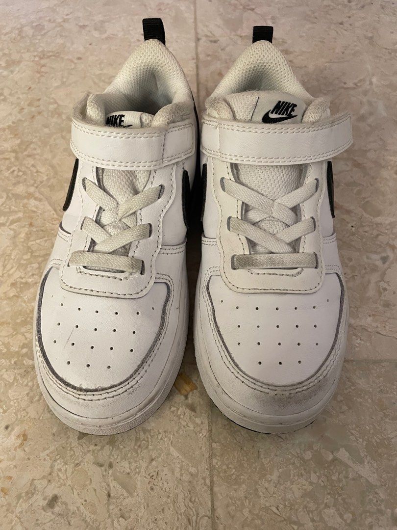 White leather online sneakers kids