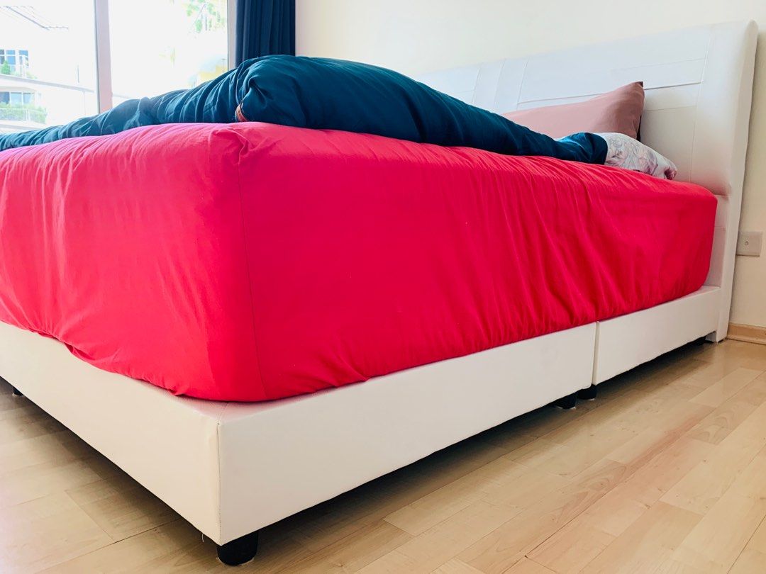 King size bed frame ONLY in excellent condition, Furniture & Home