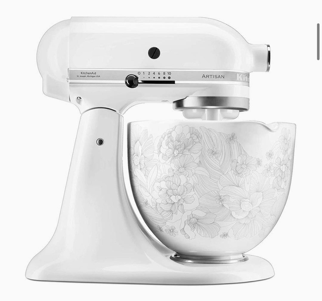 kitchenaid whispering floral ceramic bowl