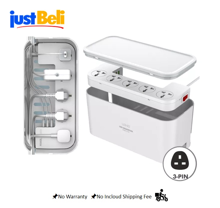 LDNIO SC5309 Extension Cord Organizer Power Strip Box with 5 Socket+3