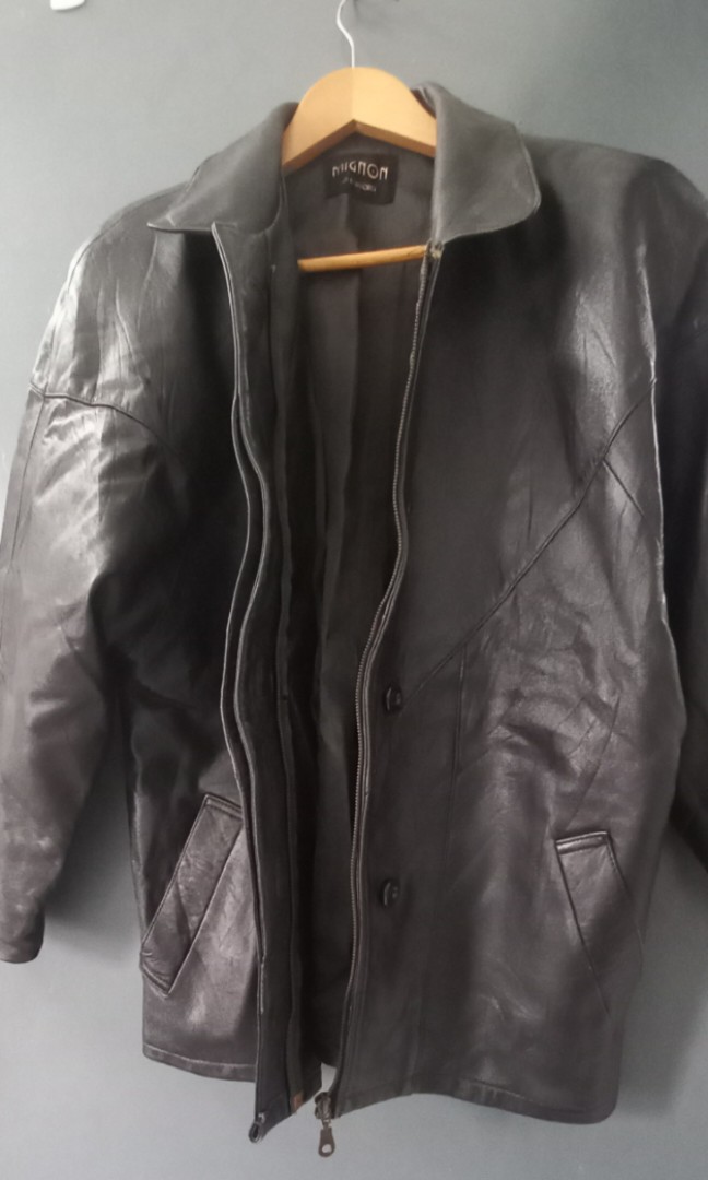 Leather Jacket Ho Nam Hong Kong Style, Men's Fashion, Coats, Jackets ...