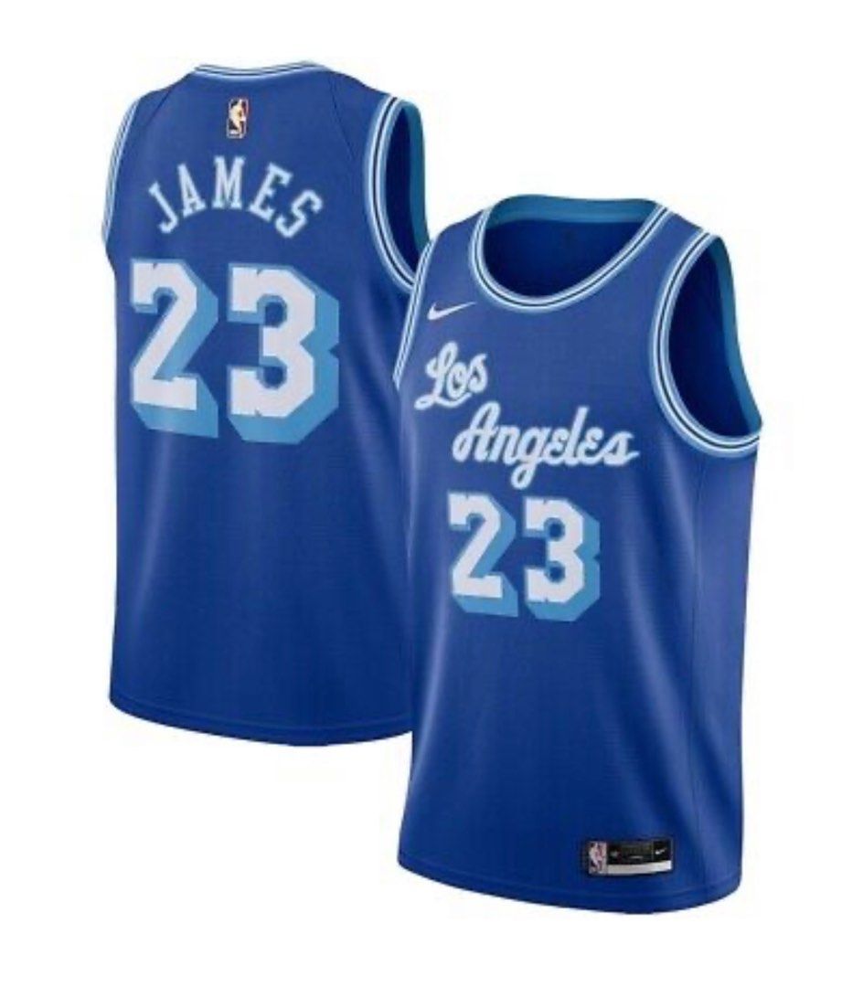 Nike+48+Large+Los+Angeles+Lakers+Lebron+James+Hardwood+Classic+Swingman+Jersey  for sale online