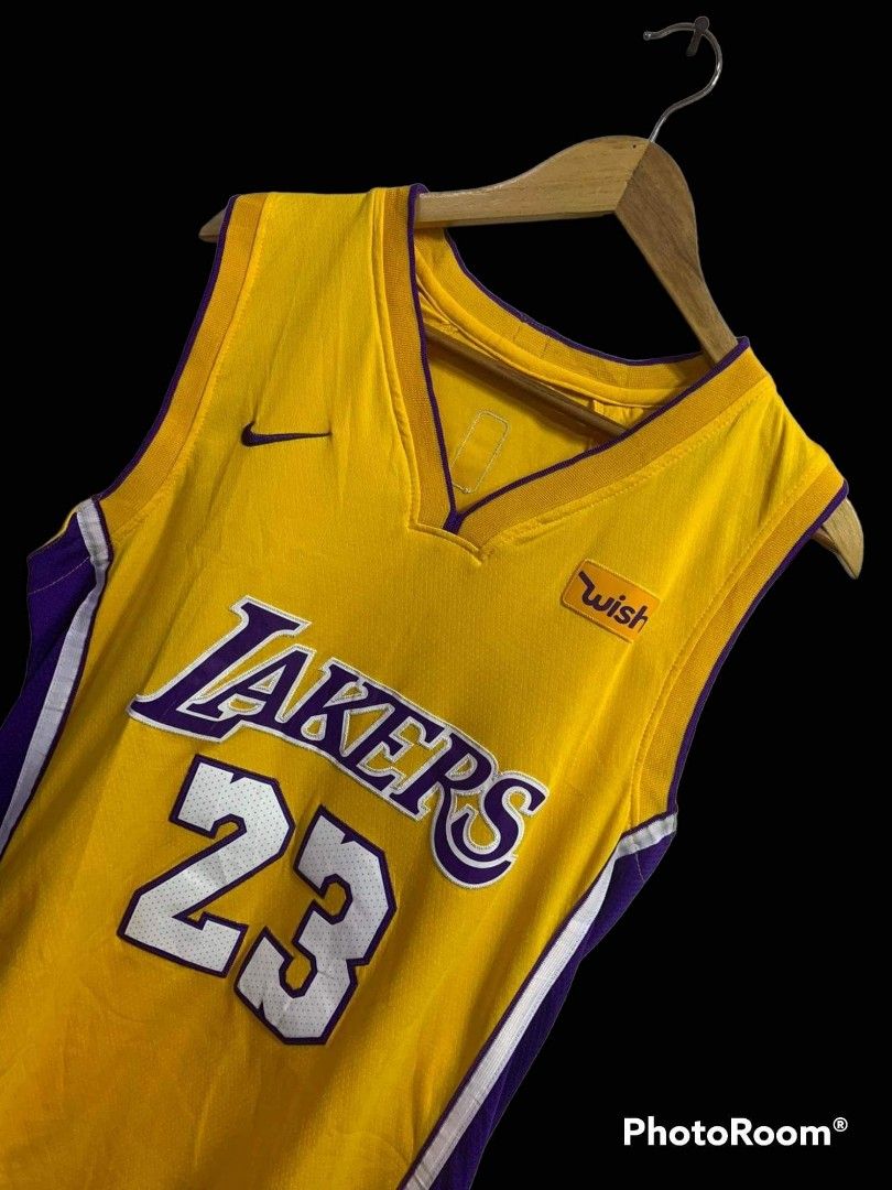 LA Lakers #23 LeBron James Bape Yellow Jersey