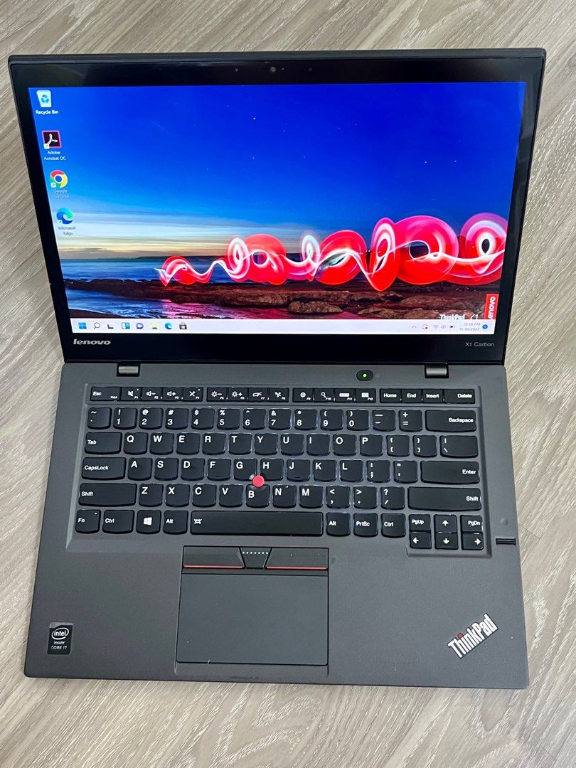 Lenovo ThinkPad X1 Carbon 3rd Gen Business Laptop/ 14” WQHD 2K Touchscreen/  i7-5600U/ 8GB RAM/ 128GB SSD /Windows 10 MS Office 2021