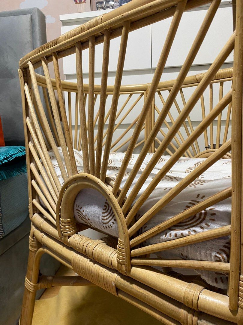 Mooshe Rattan baby cot, Babies & Kids, Baby Nursery & Kids Furniture