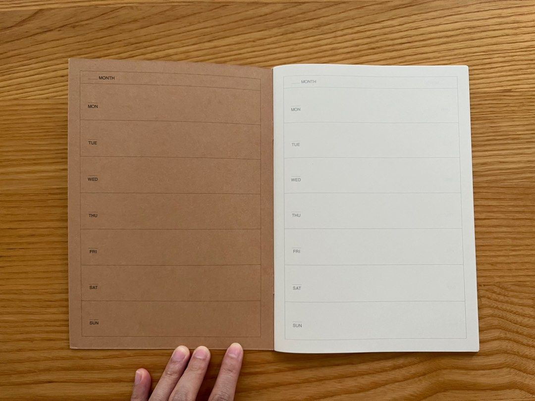 MUJI Weekly Planner, Hobbies & Toys, Stationery & Craft, Stationery