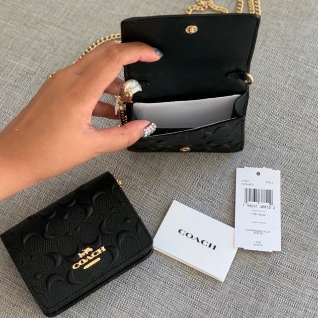 Coach wallet on chain crossbody new arrivals