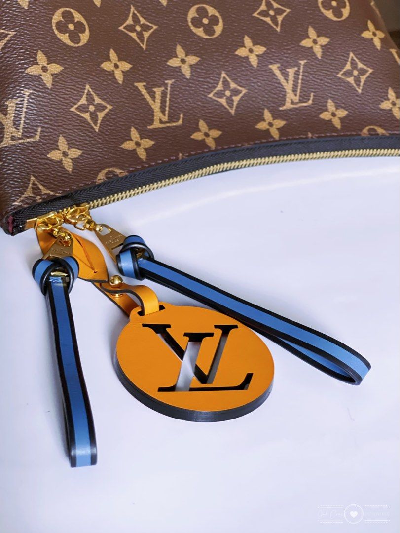 LOUIS VUITTON Monogram Beaubourg Hobo Mini Bordeaux Red Peach